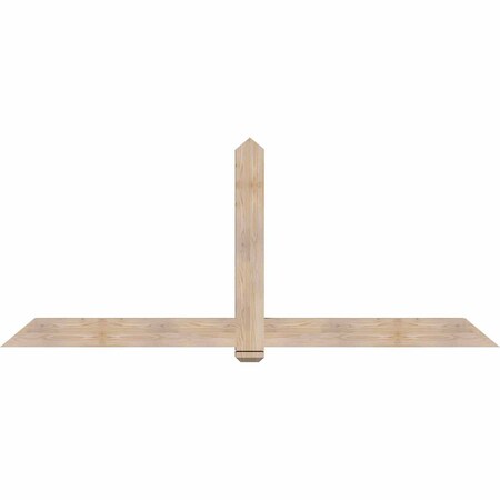 Ekena Millwork Eugene Smooth Timber Gable Bracket, Douglas Fir, 96"W x 40"H x 3 1/2"D x 5 1/2"F, 10/12 Pitch GBW096X40X0406EUG00SDF